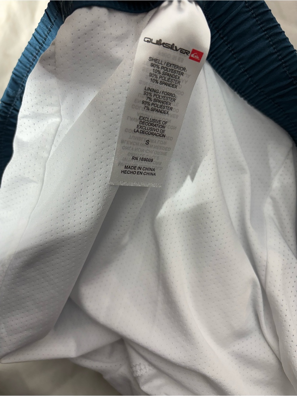Quiksilver Light and Dark Blue Gradient Swim Trunks - Picture 5 of 6